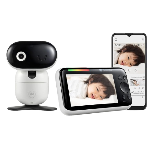 Motorola Baby Monitor PIP1610 HD Connect - 5" WiFi Video Baby Monitor with Camera, Wall Mount, 1080p, Smart Phone Nursery App, 1000ft Range, 2-Way Audio, Remote Pan-Tilt-Zoom, Room Temp, Lullabies