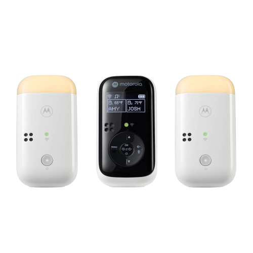 Motorola Nursery PIP15 Audio Baby Monitor, Dual Room HD Infant Monitor with Nightlight, 1500 Ft. Range, Two-Way Talk, Includes Parent Unit, 2 Monitors