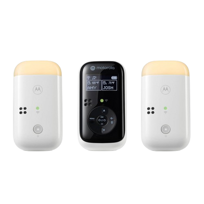 Motorola Nursery PIP15 Audio Baby Monitor, Dual Room HD Infant Monitor with Nightlight, 1500 Ft. Range, Two-Way Talk, Includes Parent Unit, 2 Monitors