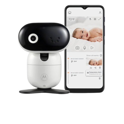 Motorola Baby Monitor Camera PIP1010 - WiFi Motorized Video Camera with HD 1080p - Connects to Smart Phone App - Remote Pan, Tilt, Zoom - Two-Way Audio, Room Temp Sensor, Lullabies, Night Vision