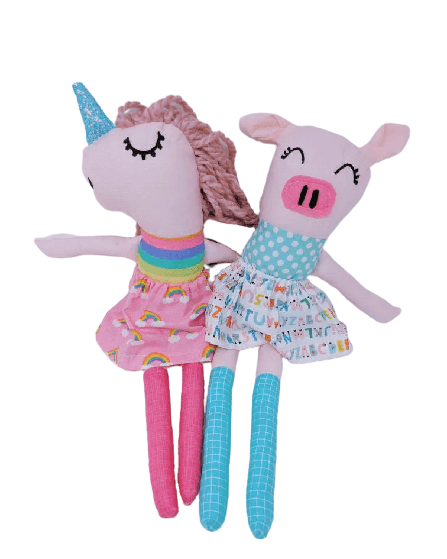 Pops of Whimsy Doll - Unicorn