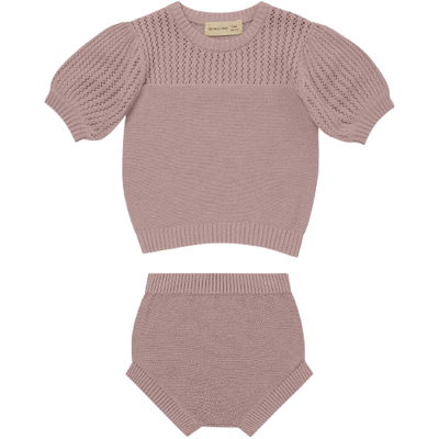 Quincy Mae Pointelle Knit Set | Lilac