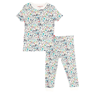 magnetic me fun fair organic cotton magnetic toddler pajama set