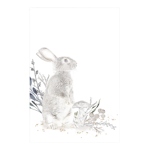 Oilo Cottontail Standing Bunny Wall Art