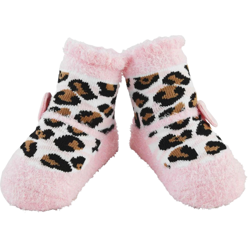 Mud Pie Leopard & Pink Socks