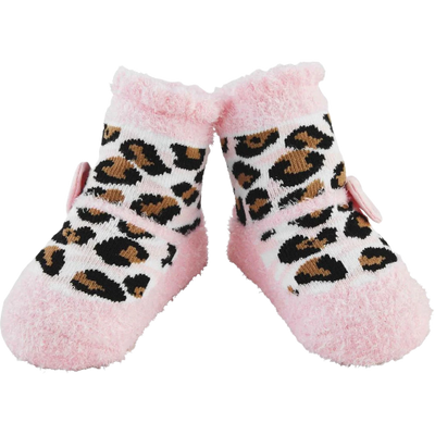 Mud Pie Leopard & Pink Socks